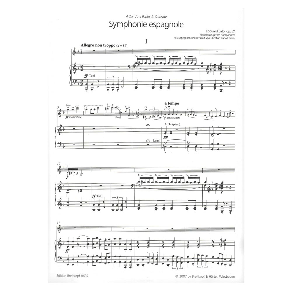 Lalo - Symphonie Espangole Op.21