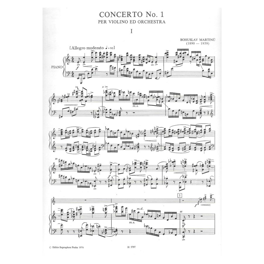 Martinu - Concerto Nr.1