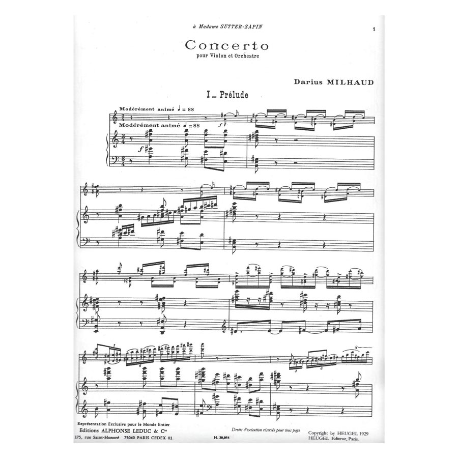 Milhaud - Concerto