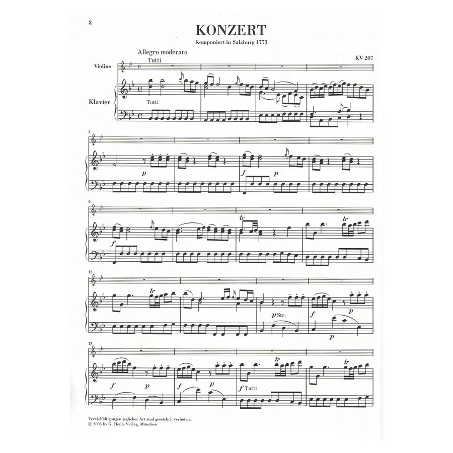 Mozart - Concerto Nr.1 In Bb Major