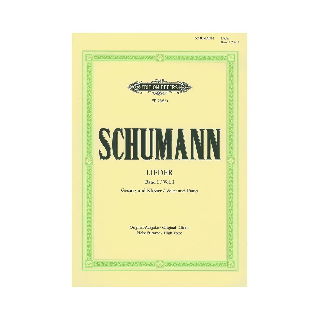 Schumann - Lieder Band 1  High Voice (Voice & Piano)
