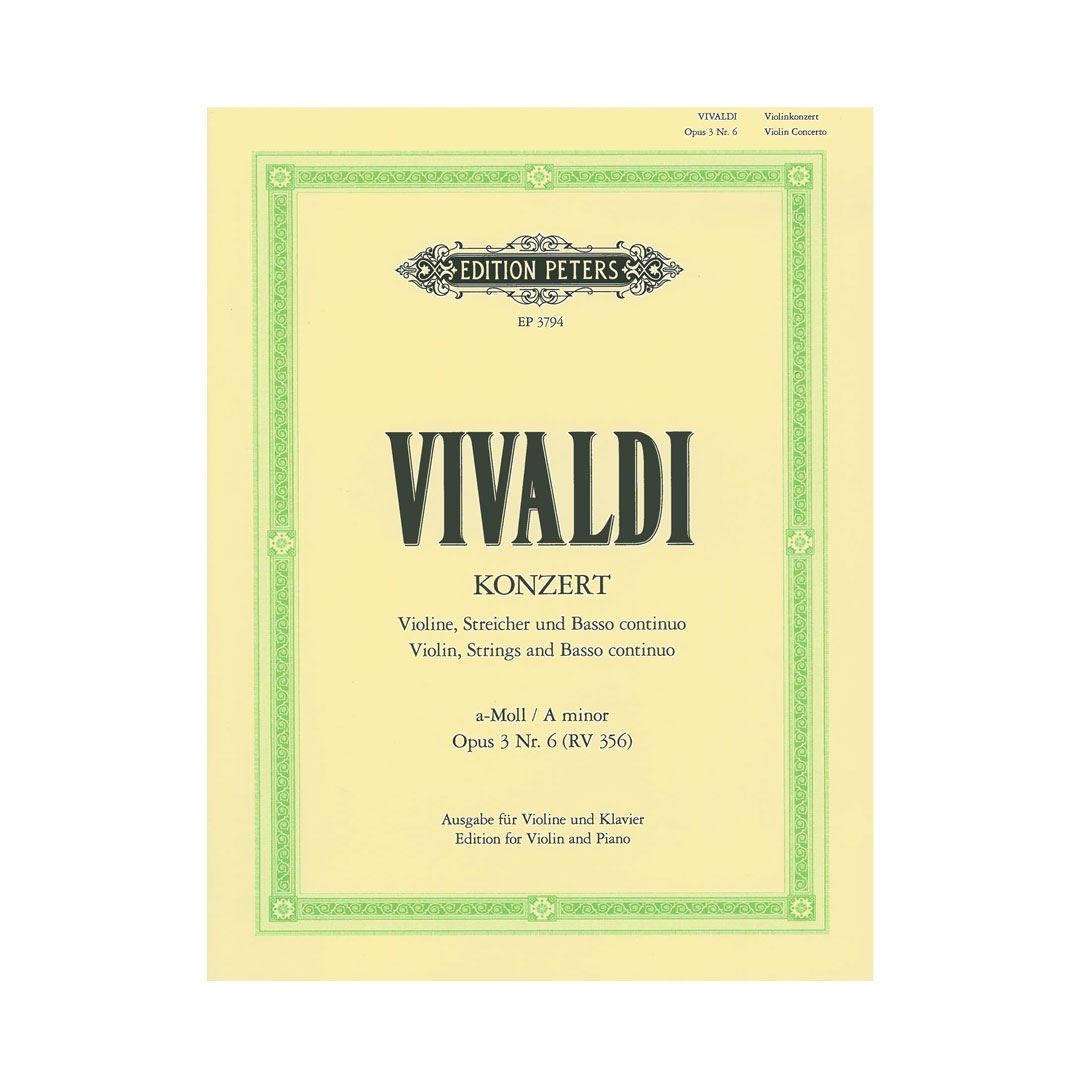 Vivaldi - Concerto in A minor, Op.3 No.6 (RV 356)