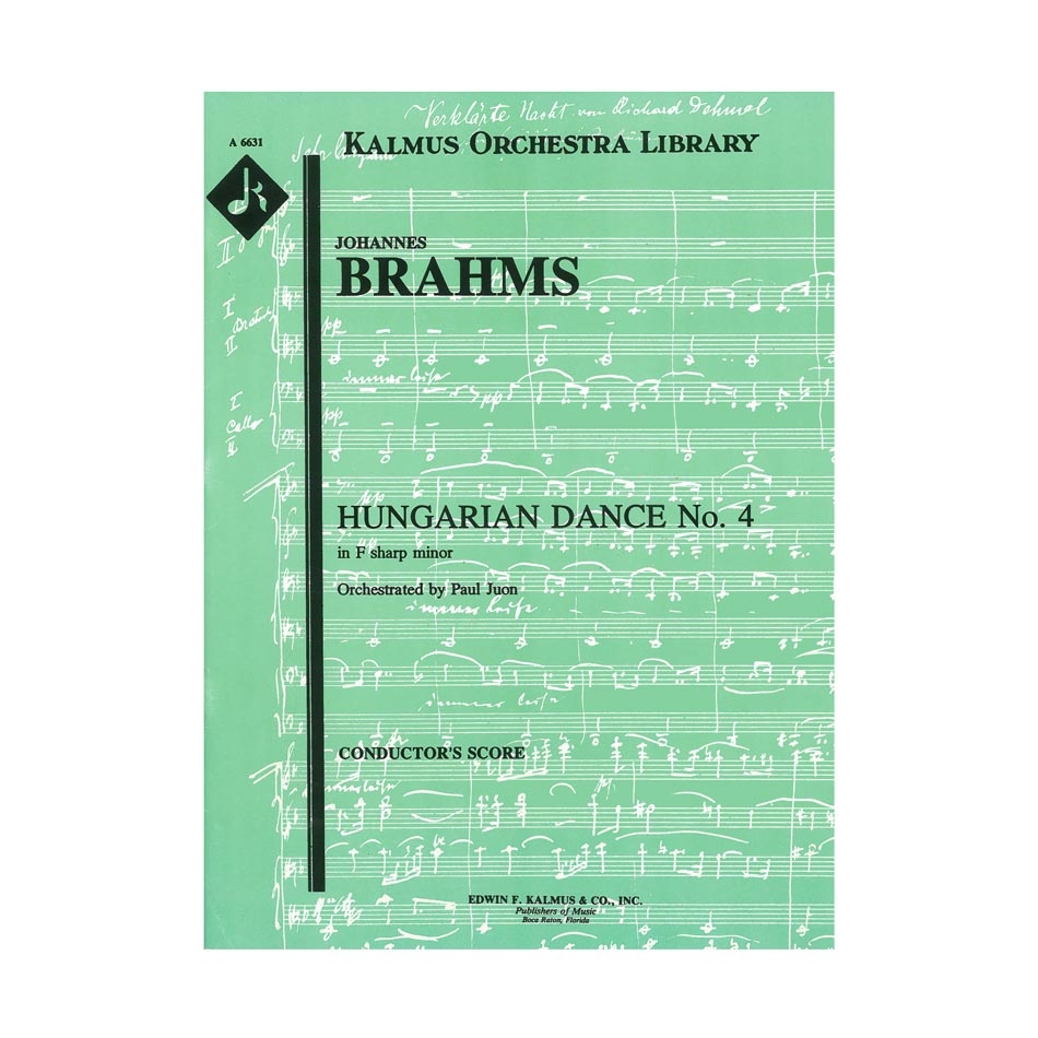 Brahms - Hungarian Dance N.4 in F Sharp Minor [Conductor's Score]