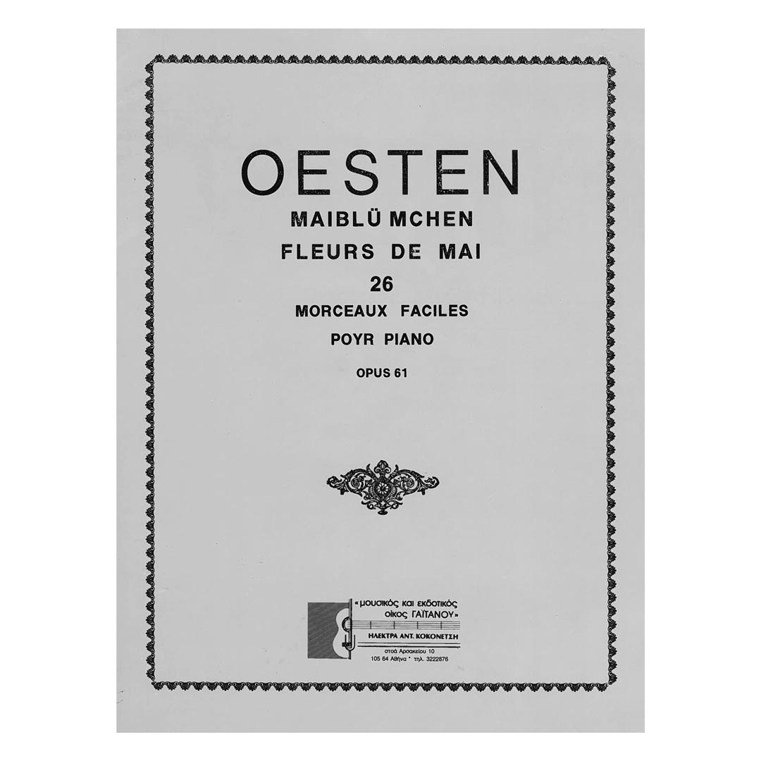 Oesten - 26 Εύκολα Κομμάτια για Πιάνο  Op.61