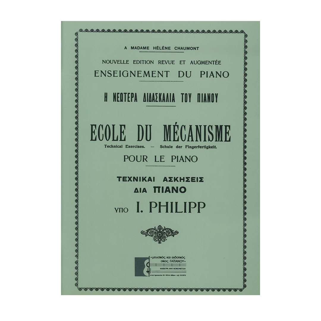 I. Philipp - Ecole Du Mecanisme