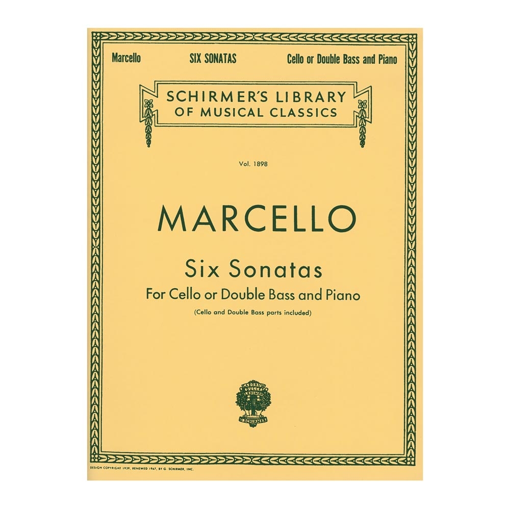 Marcello - 6 Cello Sonatas for Cello or Double Bass and Piano