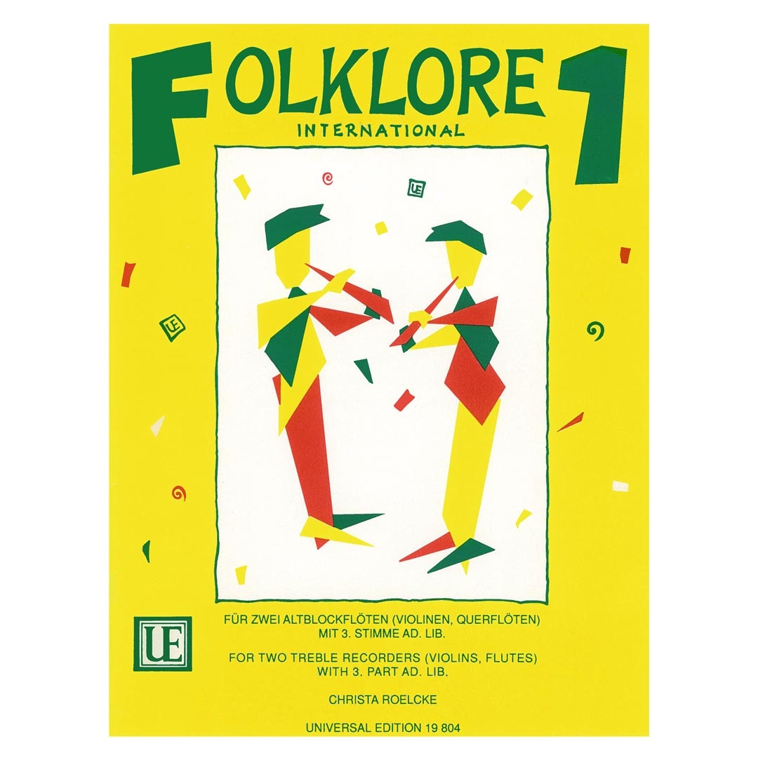 Roelcke - Folklore International for 2 Treble Recorder, Vol.1