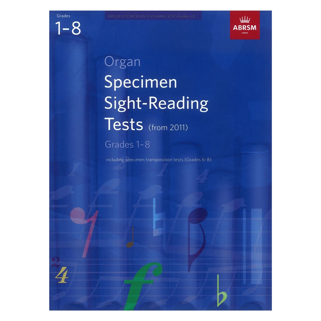 Organ Specimen Sight Reading Tests, Grades 1-8