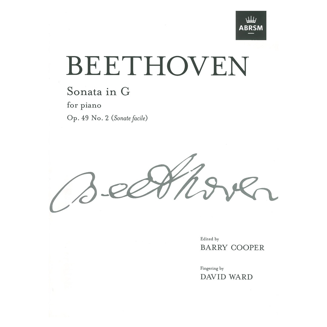 Beethoven - Sonata in G, Op. 49 No. 2 (Sonate facile)