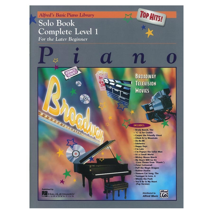 Alfred's Basic Piano Library - Top Hits! Solo Book, Complete 1 (1A/1B)