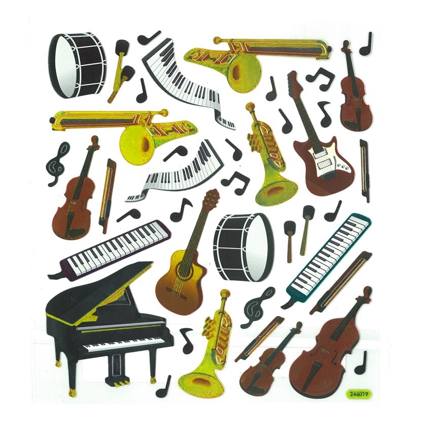 Aim Gifts Keyboard & Instrument Stickers