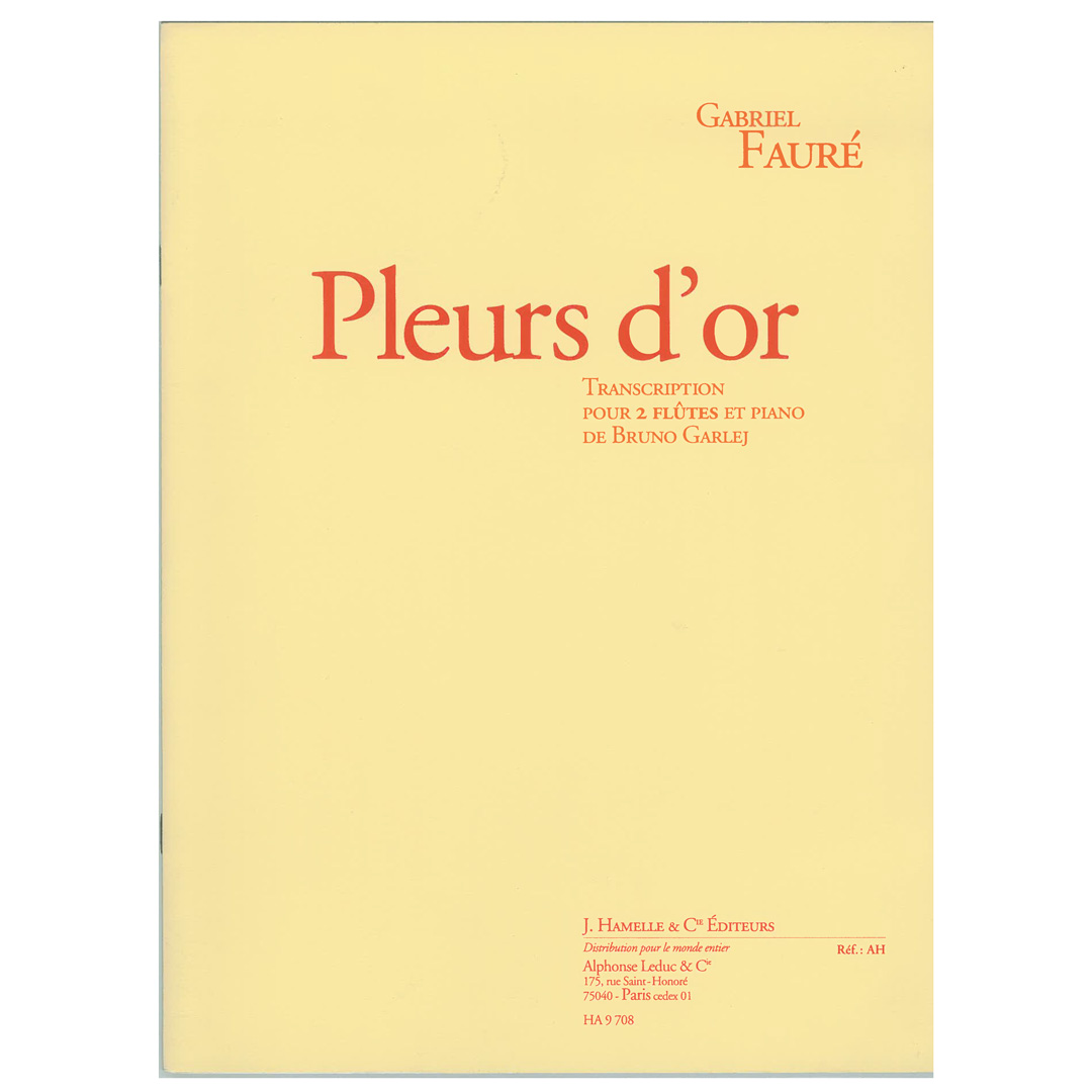 export Faure - Pleurs D`Or Pour Flutes Et Piano Book