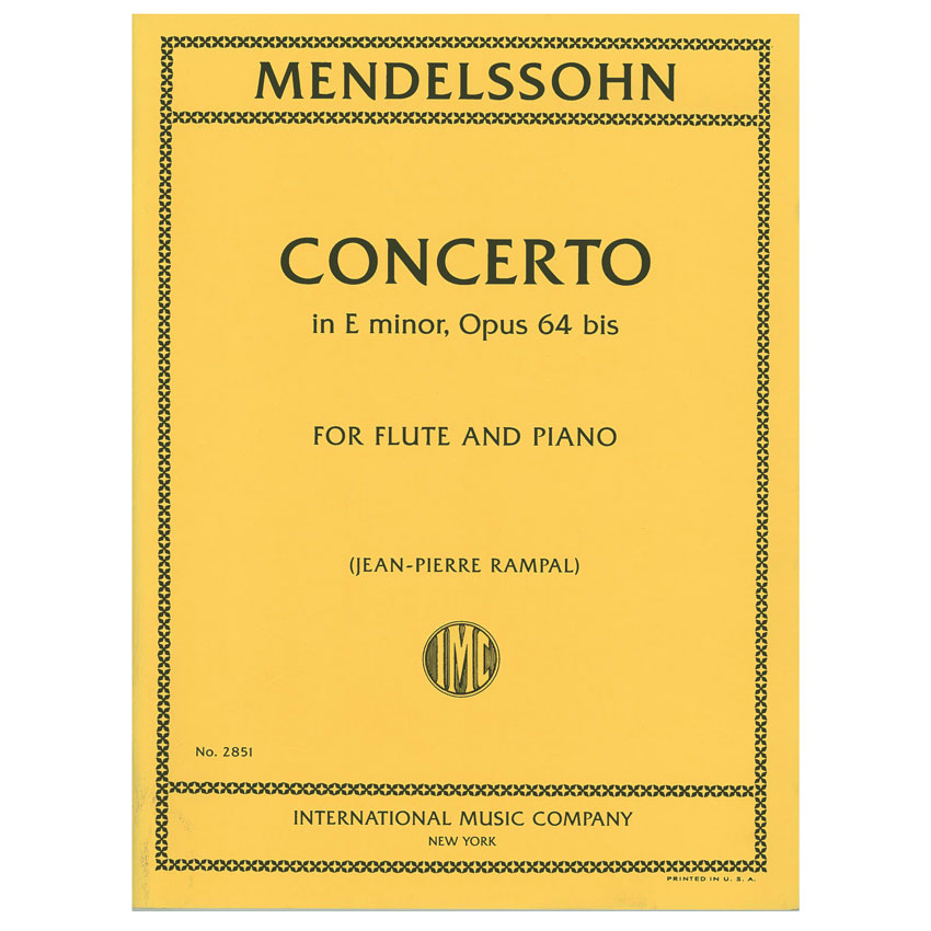 Mendelssohn - Concerto In E Minor Op.64 for Flute & Piano