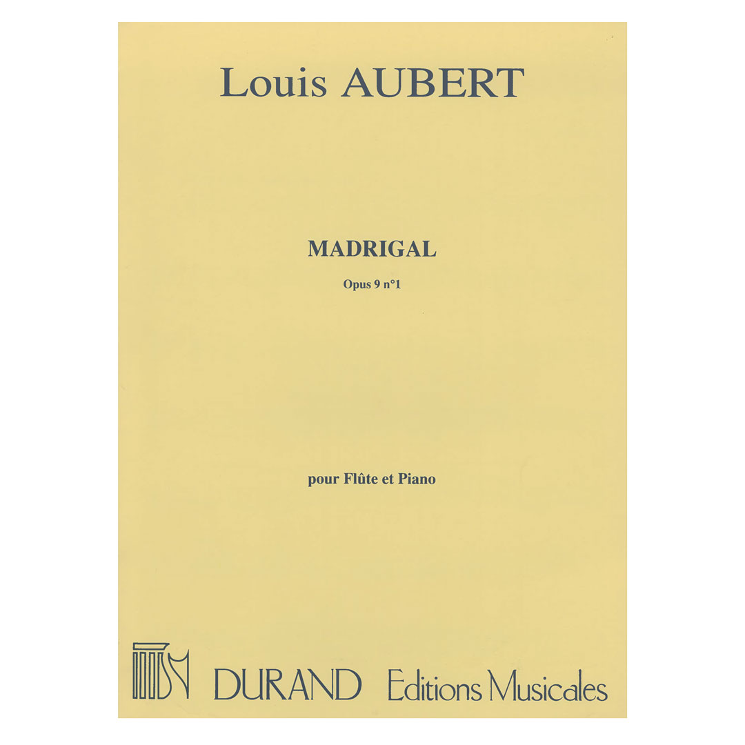 Aubert - Madrigal  Op. 9  No.1 (Flute & Piano)