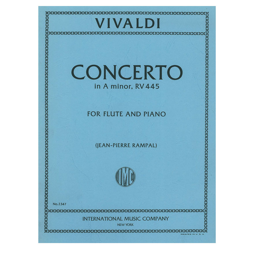 Vivaldi - Concerto In A Minor for Flute - Piano