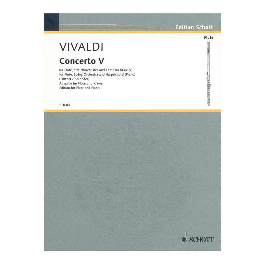 Vivaldi - Concerto 5 for Flute  String Orchestra