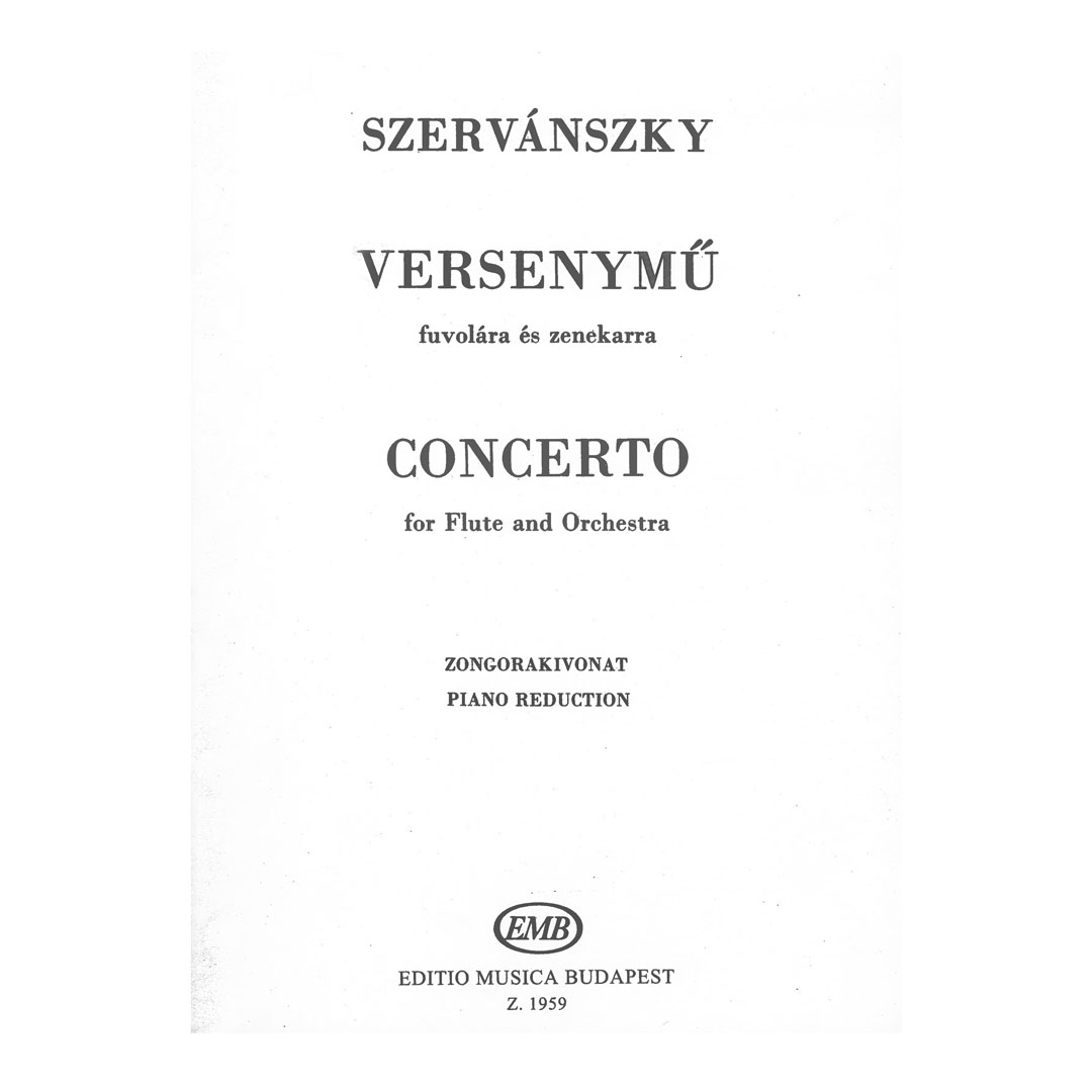 Szervanszky- Concerto for Flute/ Οrchestra (Piano reduction)