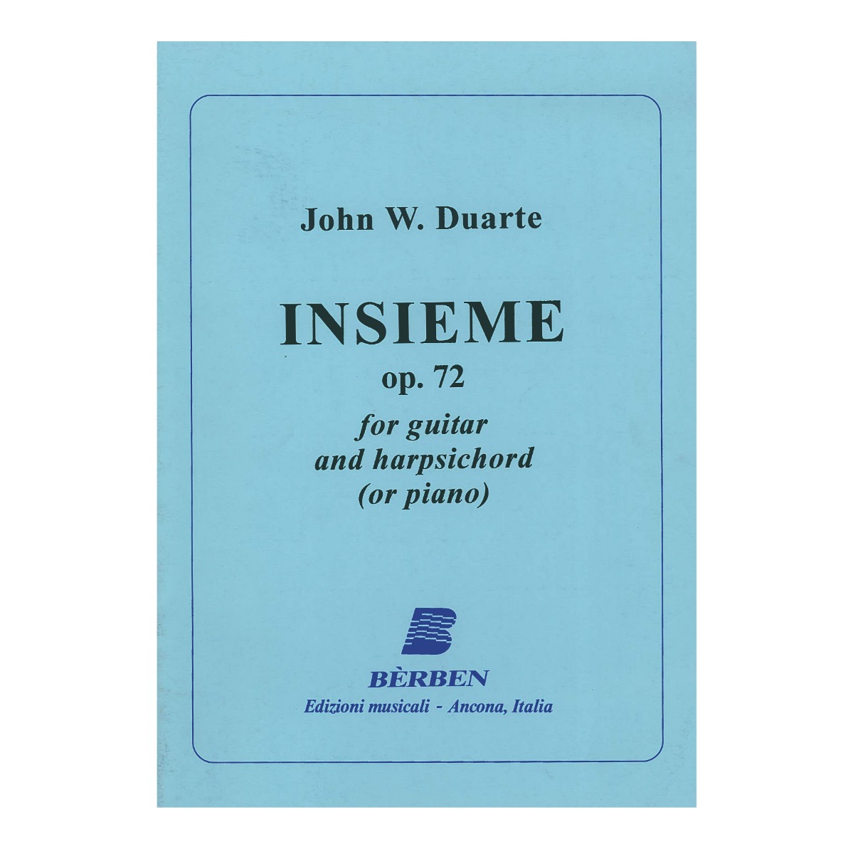 Duarte - Insieme Op.72 for Guitar and Harpsichord