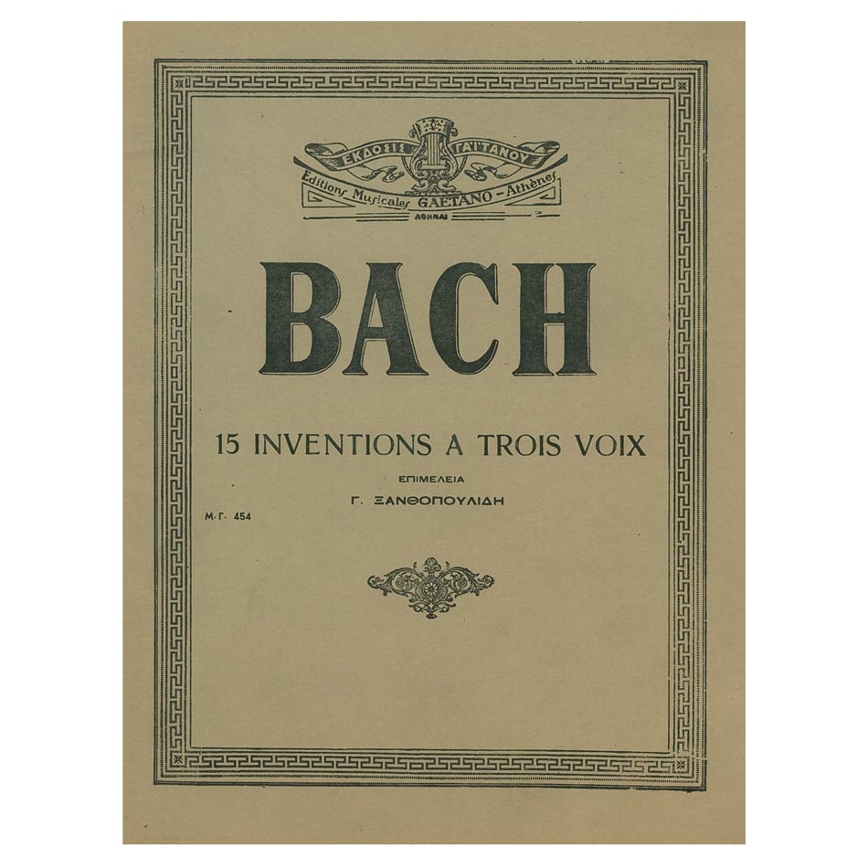 Bach - 15 Inventions a Trois Voix