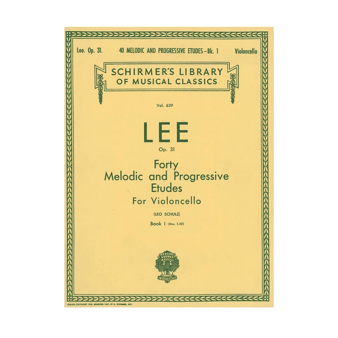 Lee - Forty Melodic & Progressive Etudes for Violoncello Op.31  Vol.1