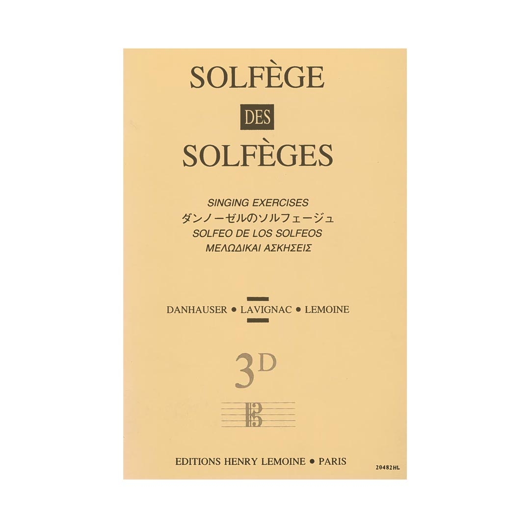 Solfege Des Solfeges, Vol.3D