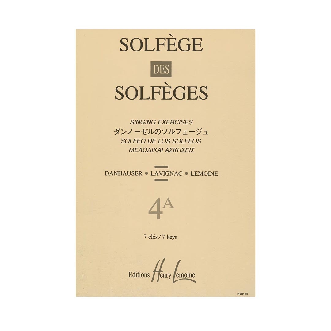 Solfege Des Solfeges, Vol.4A