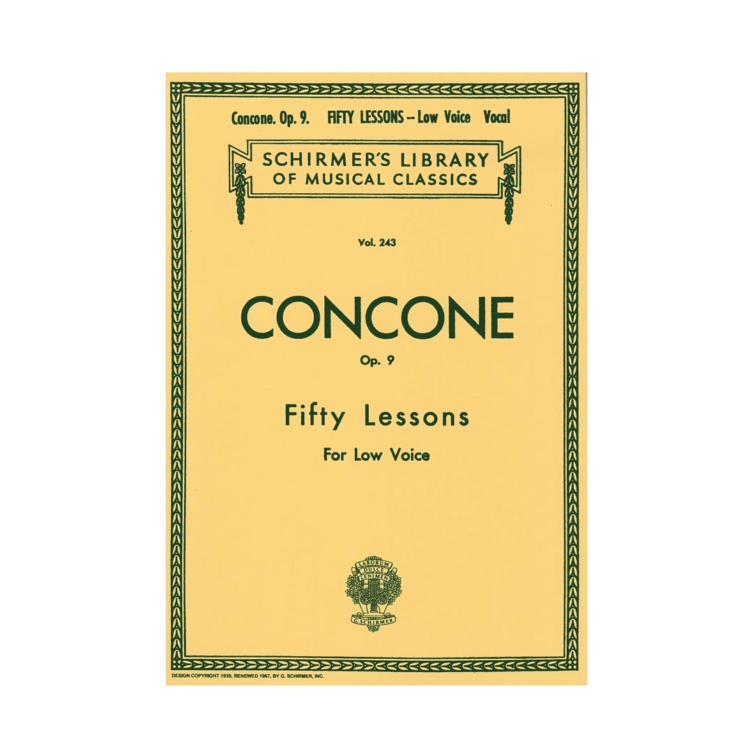 Concone - 50 Lessons for Low Voice  Op.9