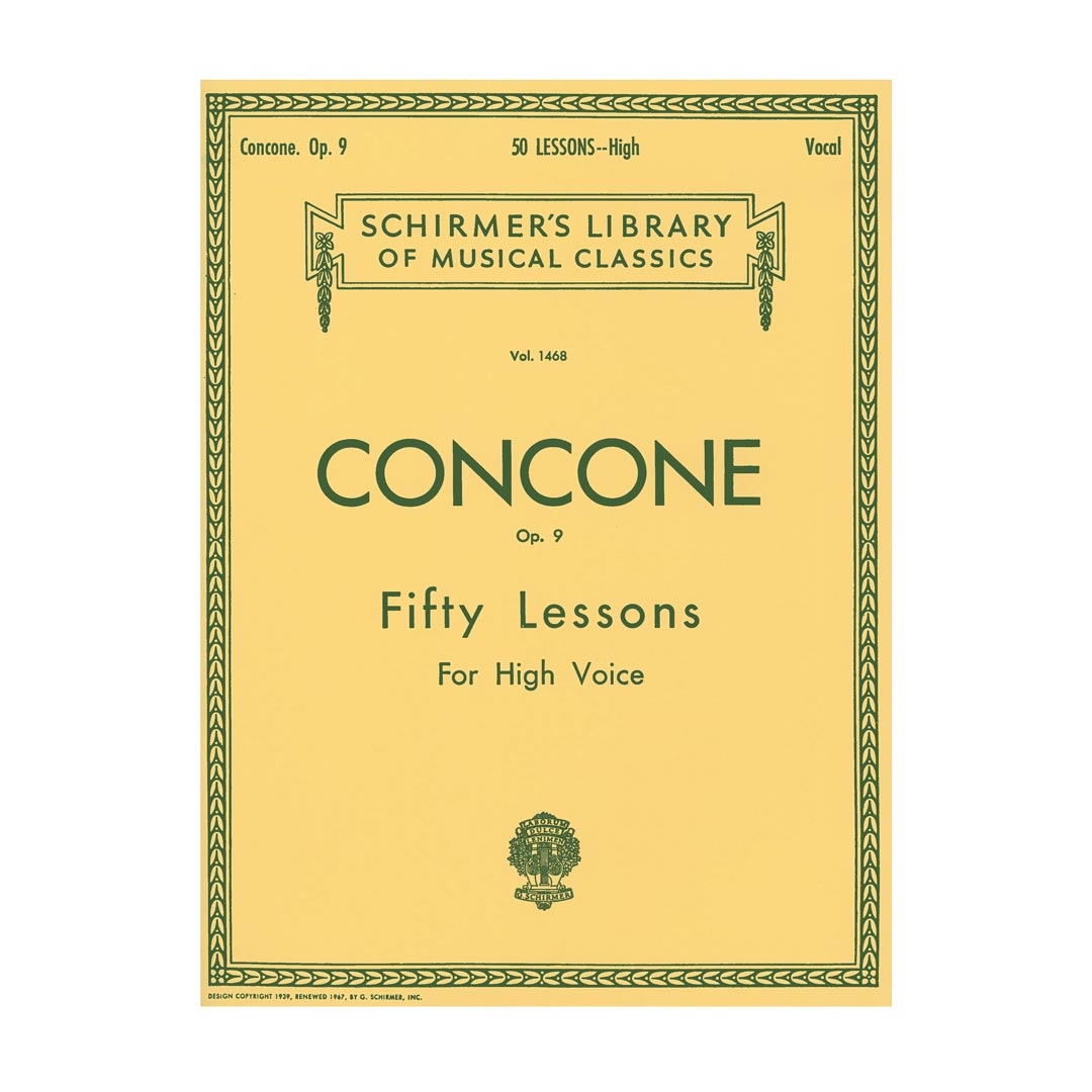 Concone - 50 Lessons for High Voice, Op.9