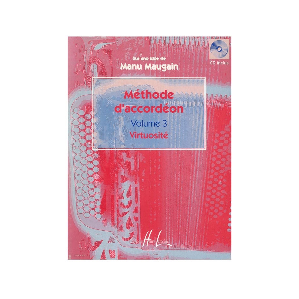 Maugain - Methode d' Accordeon  Vol.3 (Virtuosite) & CD