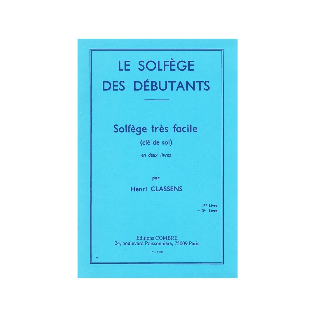 Classens - Le Solfege Des Debutants (Cle de Sol)  Vol.2