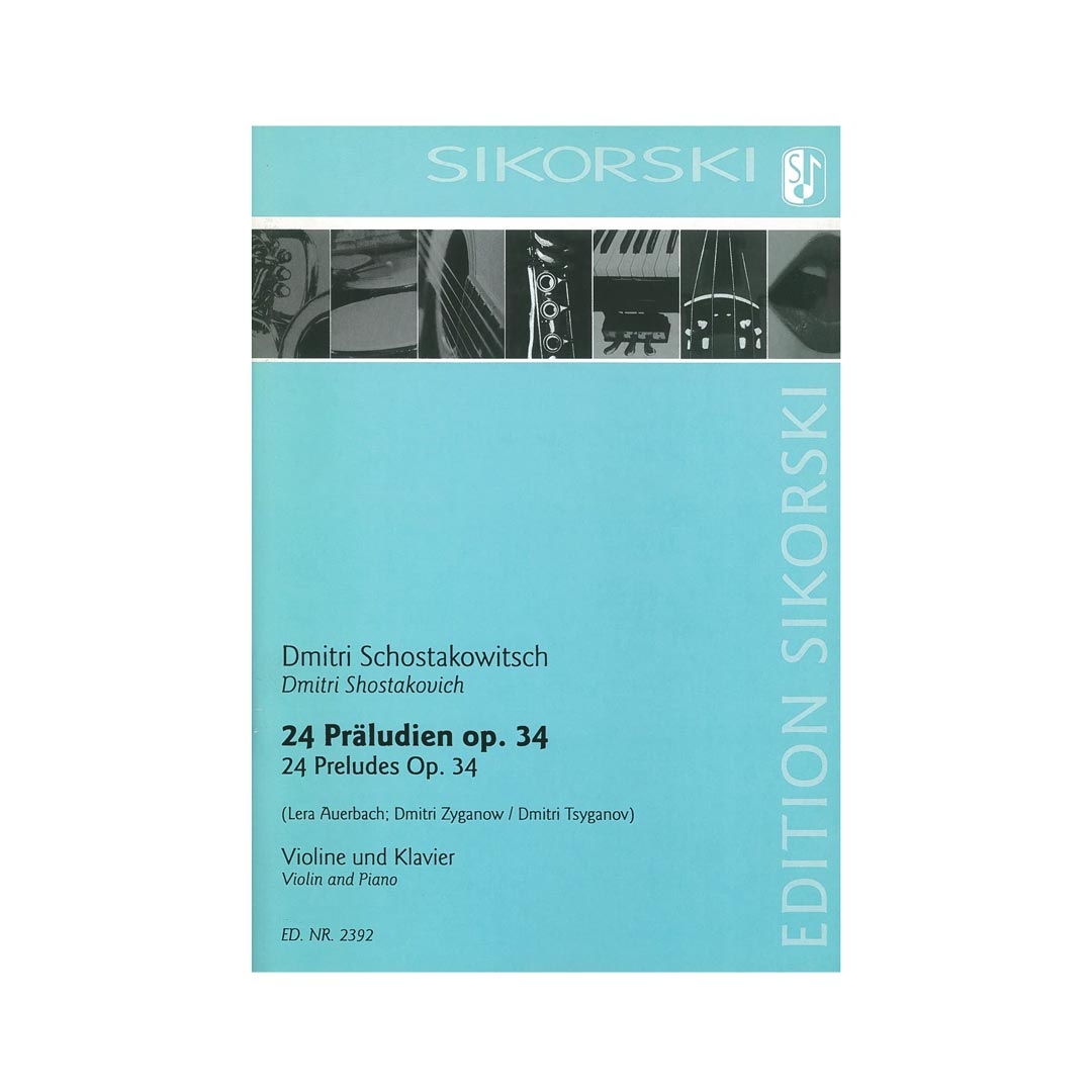 Shostakovich - 24 Preludes  Op.34 for Violin and Piano