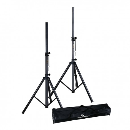 SOUNDSATION SPST-SET70 Black & Gig Bag 2 Speakers Stand Set