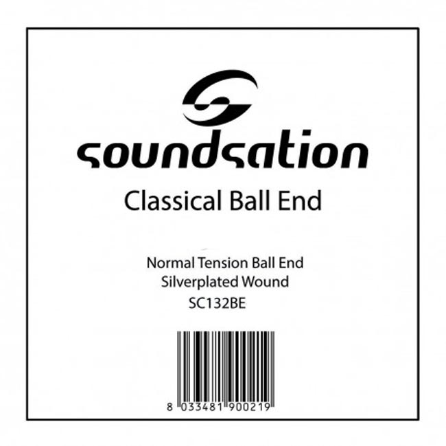 SOUNDSATION SC132BE-6 Silver Ball End Classical Guitar E-String N.6