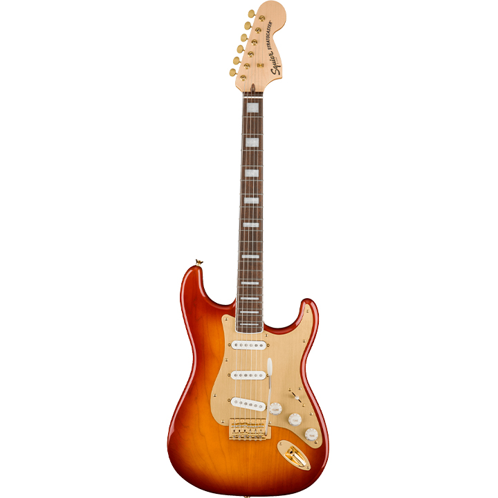 Fender Strat Squier 40th Annniversary Gold Edition Sienna Sunburst