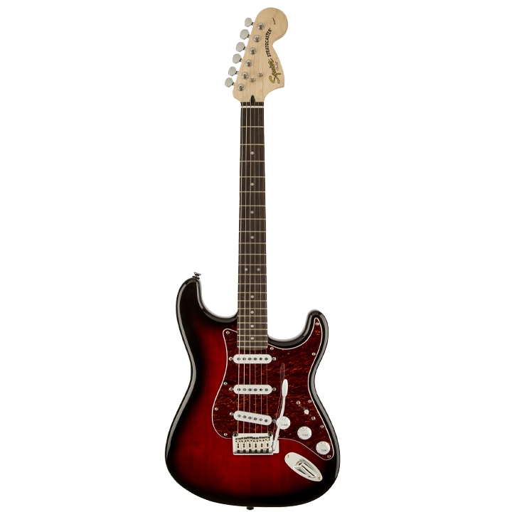 Fender Strat Squier Standard  L/N SSS Tremolo Antique Burst Electric Guitar