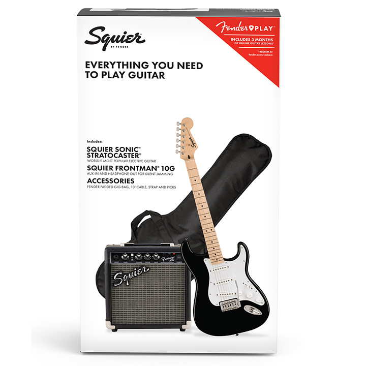 Fender Squier Sonic Stratocaster M/N SSS Black