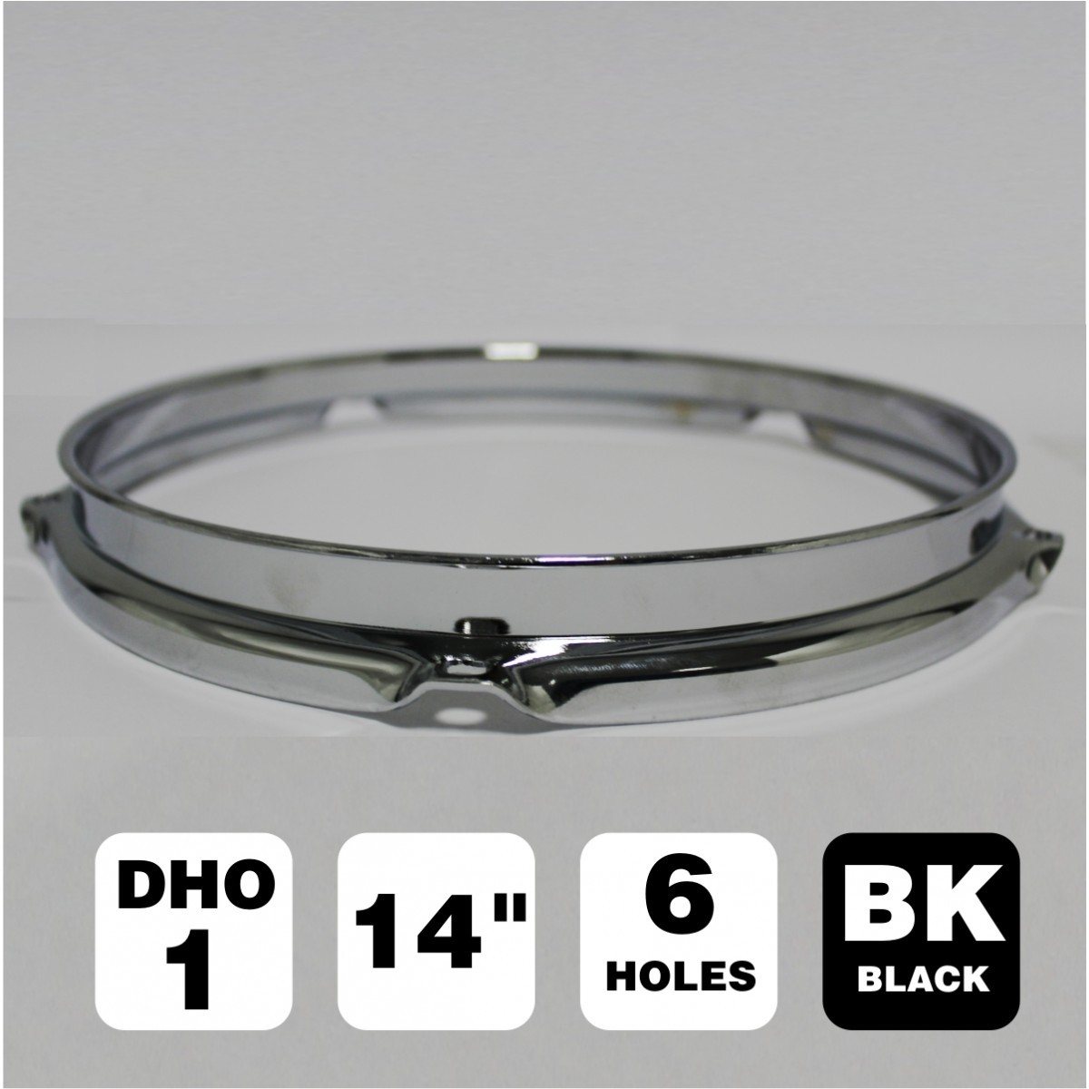 PEACE DHO-1T-14B-BK 14" Snare Side Black (6 holes)
