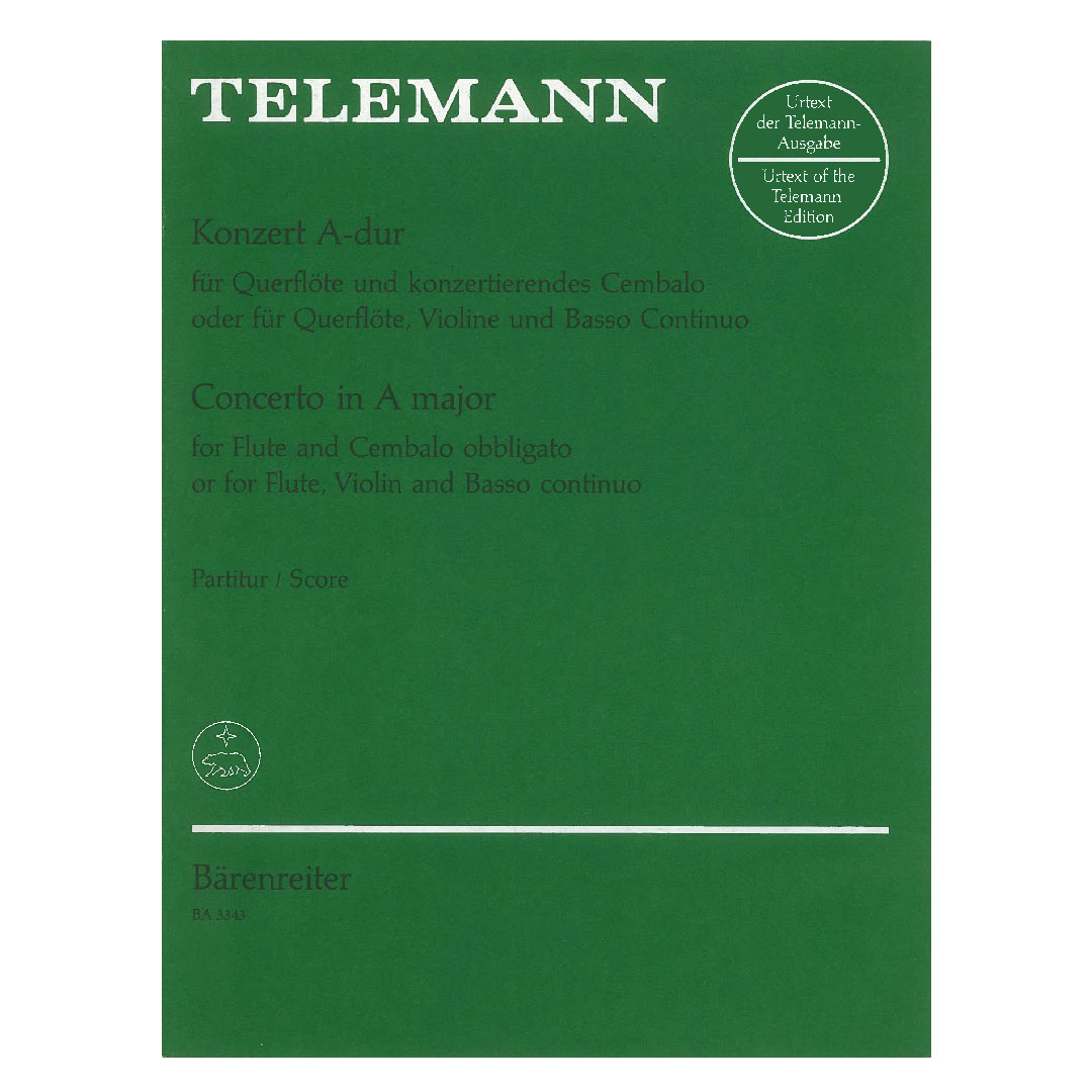 Telemann - Concerto A Major for Flute And Cembalo