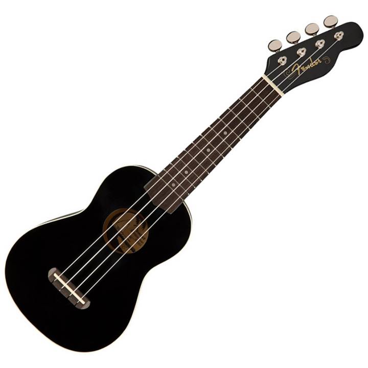 Fender Venice Soprano Black Acoustic Ukulele