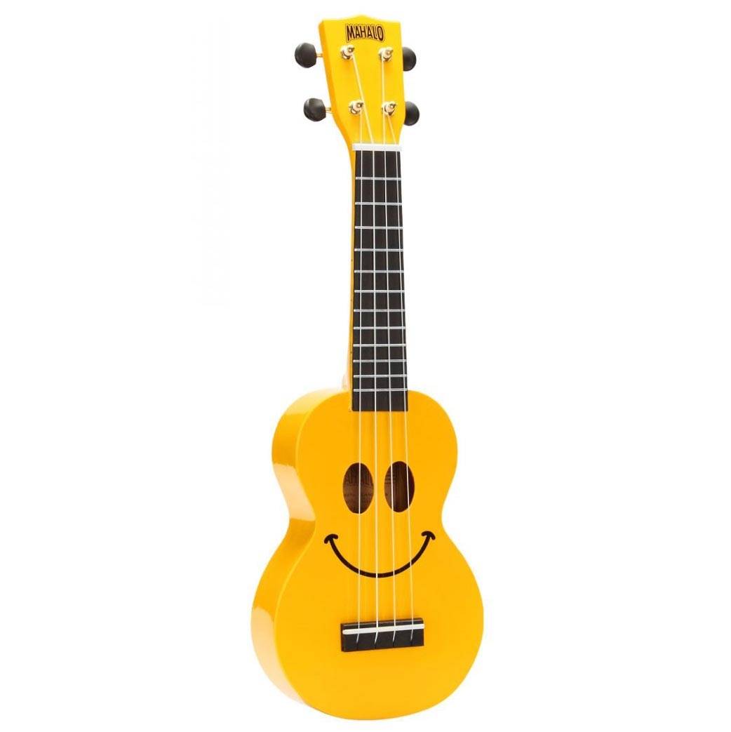Mahalo Learn 2 Play Pack, U-Smile Soprano Yellow Acoustic Ukulele