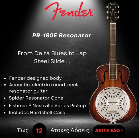 FENDER PR-180E Resonator GR